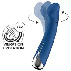   Satisfyer Spinning G-Spot 1 - rotační hlavicový vibrátor na G-bod (modrý)