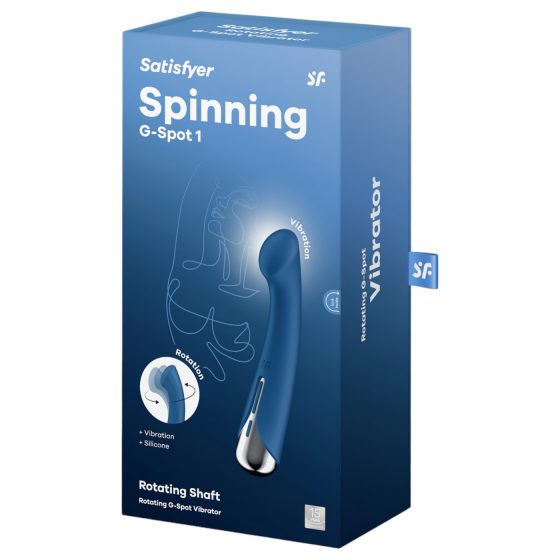 Satisfyer Spinning G-Spot 1 - otočný G-bod vibrátor (modrý)