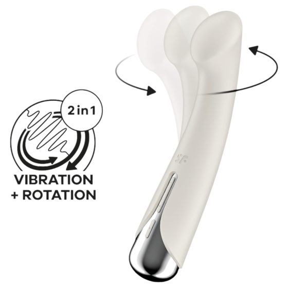 Satisfyer Spinning G-Spot 1 - rotující G-bod vibrátor (béžový)