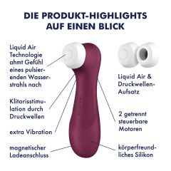   Satisfyer Pro 2 Gen3 - chytrý bezdotykový stimulátor klitorisu (červený)