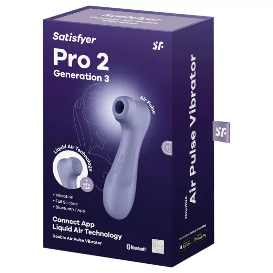 Satisfyer Pro 2 Gen3 - aplikací řízený stimulátor klitorisu s tlakovými vlnami (fialový)