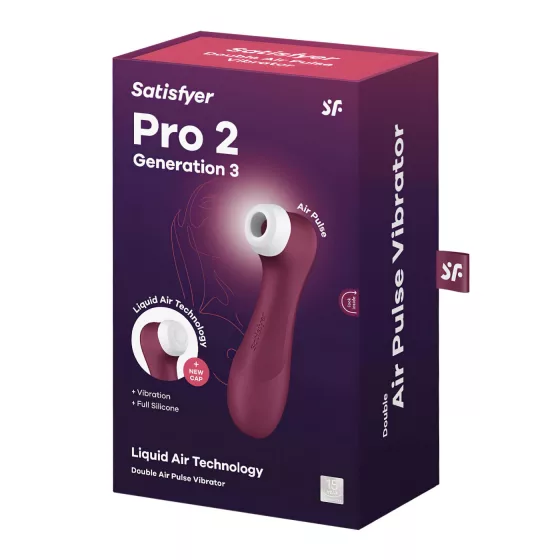 Satisfyer Pro 2 Gen3 - akumulátorový stimulátor klitorisu s tlakovými vlnami (červený)