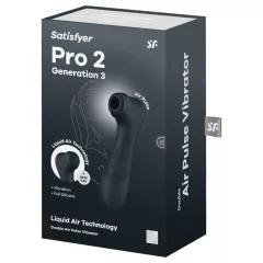   Satisfyer Pro2 Gen3 - stimulátor klitorisu s tlakovými vlnami (tmavě šedý)