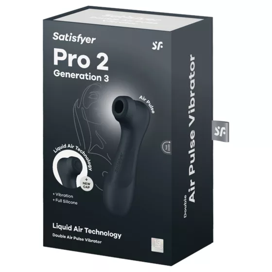 Satisfyer Pro2 Gen3 - stimulátor klitorisu s tlakovými vlnami (tmavě šedý)