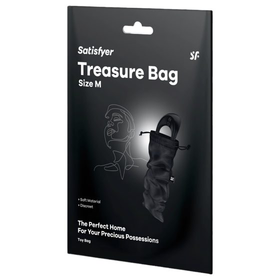 Satisfyer Treasure Bag - úložná taška - střední (černá)
