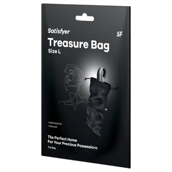 Satisfyer Treasure Bag L - úložná taška - střední (černá)