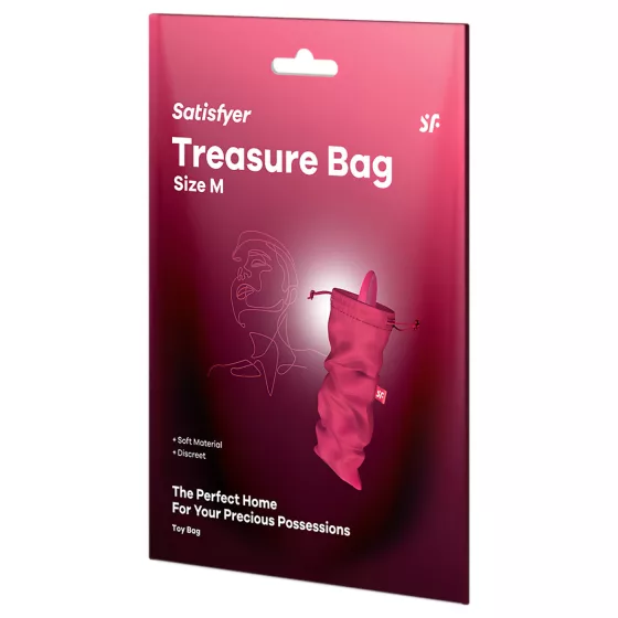 Satisfyer Treasure Bag M - diskrétní taška na uložení sexuálních hraček (růžová)