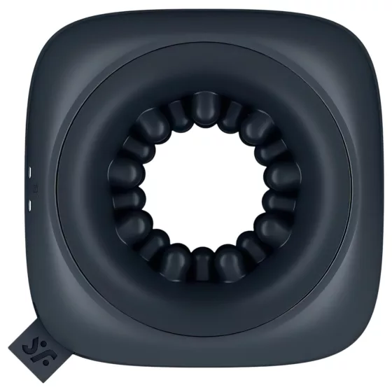 Satisfyer Ring Stroker - akumulátorový vibrační masturbátor (černý)