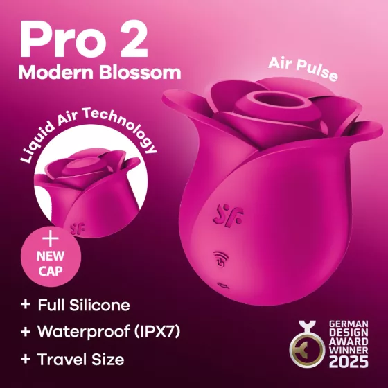 Satisfyer Pro 2 Modern Blossom - stimulátor klitorisu s tlakovými vlnami (růžový)