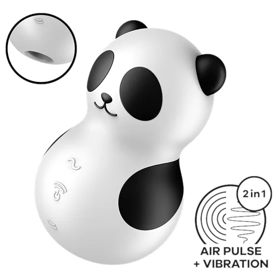 Satisfyer Pocket Panda - stimulátor klitorisu s tlakovými vlnami (černý)