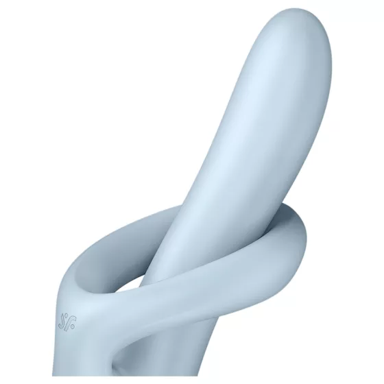 / Satisfyer Heat Flex 4 - hřejivý vibrátor s raménkem na klitoris (modrý)