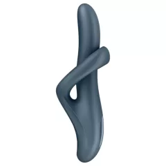   Satisfyer Heat Flex 4 - hřejivý vibrátor s raménkem na klitoris (šedý)