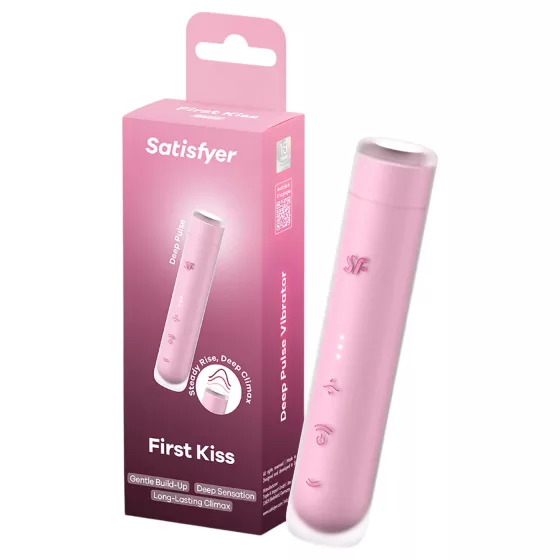 Satisfyer First Kiss - stimulátor klitorisu s tlakovými vlnami (růžový)