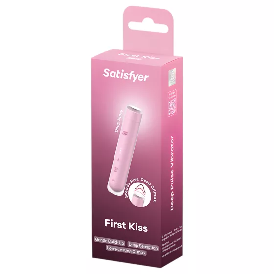 Satisfyer First Kiss - stimulátor klitorisu s tlakovými vlnami (růžový)