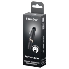 Satisfyer - vibrátor ve tvaru rtěnky - černý