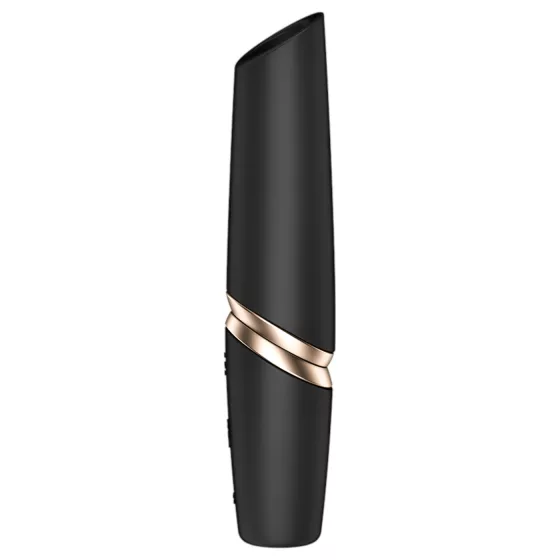 Satisfyer - vibrátor ve tvaru rtěnky - černý