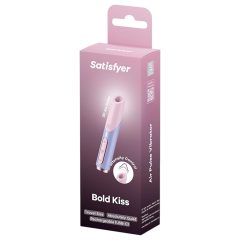   Satisfyer Odvážný Polibek - vzduchový rtěnkový vibrátor (růžový)