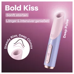   Satisfyer Bold Kiss - rtěnkový vibrátor s tlakovými vlnami (růžový)