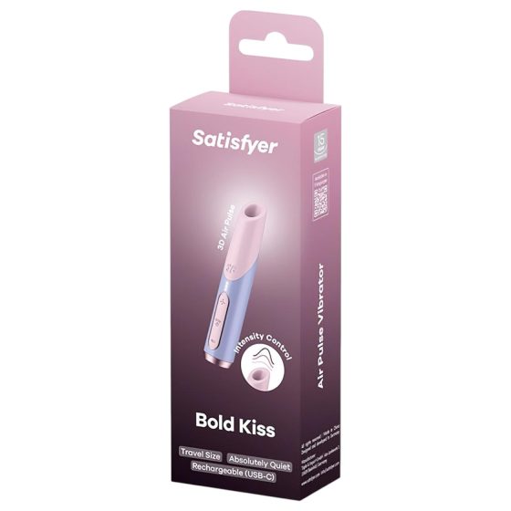 Satisfyer Odvážný Polibek - vzduchový rtěnkový vibrátor (růžový)