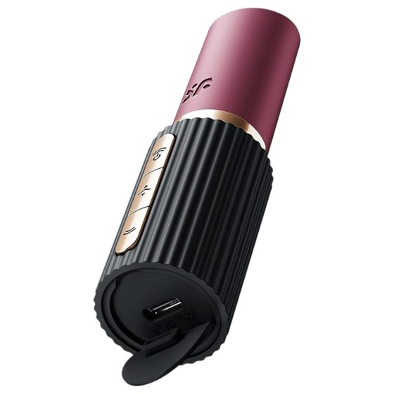 Satisfyer Pro 2 Kiss - Vzduchový vibrátor ve tvaru rtěnky (černý)