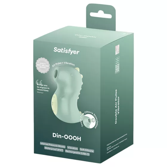Satisfyer Din-OOOH - stimulátor klitorisu s tlakovými vlnami (zelený)