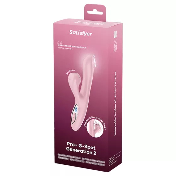 Satisfyer Pro+ G-Spot Gen. 2 - vlnkový vibrátor na bod G (růžový)