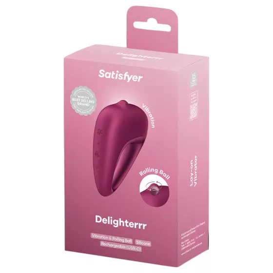 Satisfyer Delighterrr - kuličkový vibrační stimulátor klitorisu (červený)