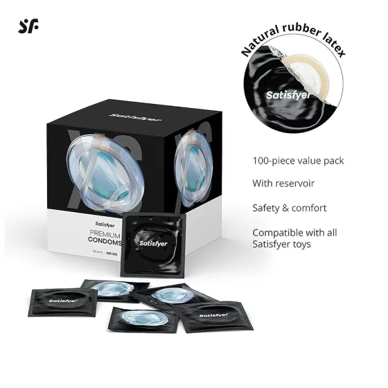 Satisfyer - kondomy - 45 mm (100 ks)