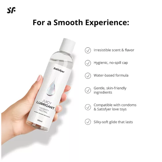 Satisfyer - lubrikační gel na vodní bázi - pro citlivou pokožku - 300 ml