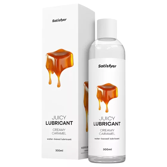 Satisfyer Juicy Creamy Caramel - ochucený lubrikační gel (300 ml)