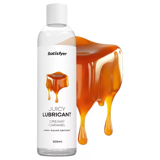 Satisfyer Juicy Creamy Caramel - ochucený lubrikační gel (300 ml)