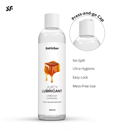 Satisfyer Juicy Creamy Caramel - ochucený lubrikační gel (300 ml)