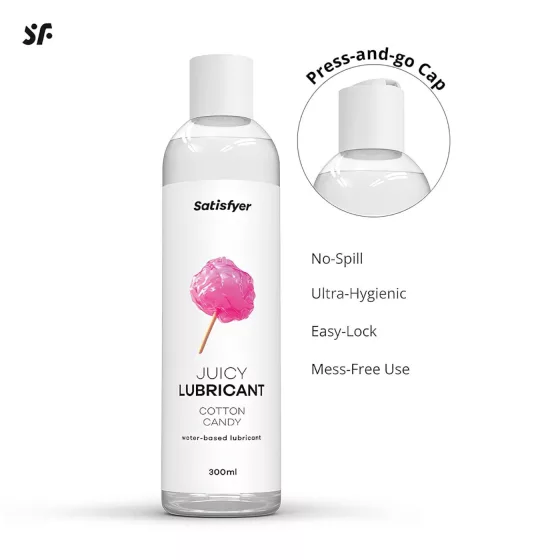 Satisfyer Juicy Cotton Candy - aromatizovaný lubrikační gel (300 ml)