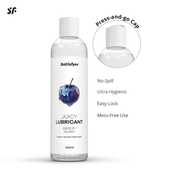 Satisfyer Juicy Breezy Berry - aromatizovaný lubrikační gel (300 ml)