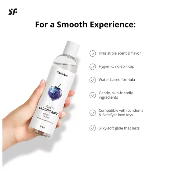 Satisfyer Juicy Breezy Berry - aromatizovaný lubrikační gel (300 ml)