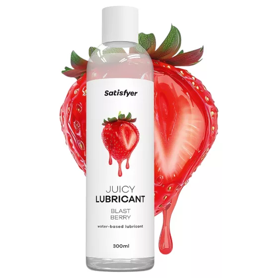 Satisfyer Juicy Blast Berry - aromatizovaný lubrikační gel (300 ml)