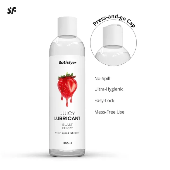 Satisfyer Juicy Blast Berry - aromatizovaný lubrikační gel (300 ml)