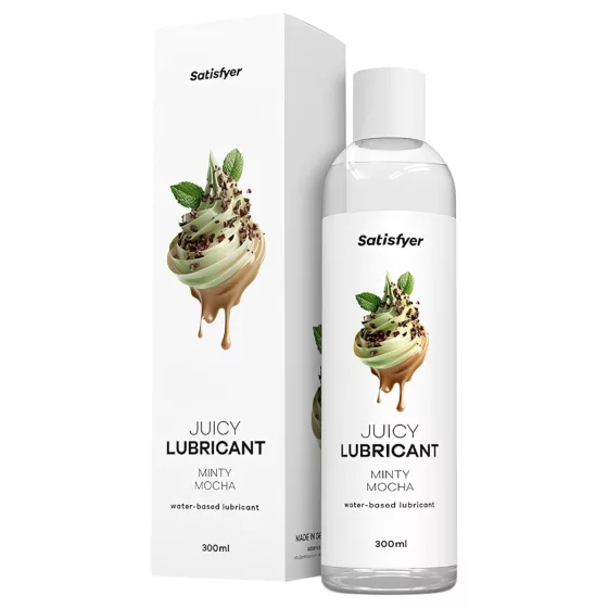 Satisfyer Juicy Minty Mocha - aromatický lubrikační gel (300 ml)