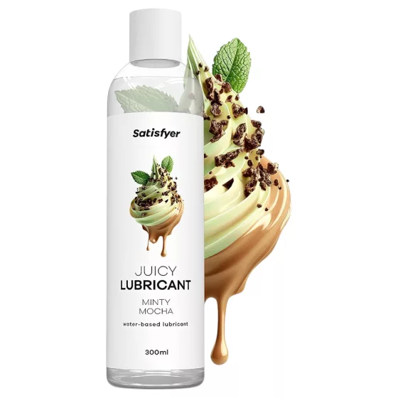 Satisfyer Juicy Minty Mocha - aromatický lubrikační gel (300 ml)