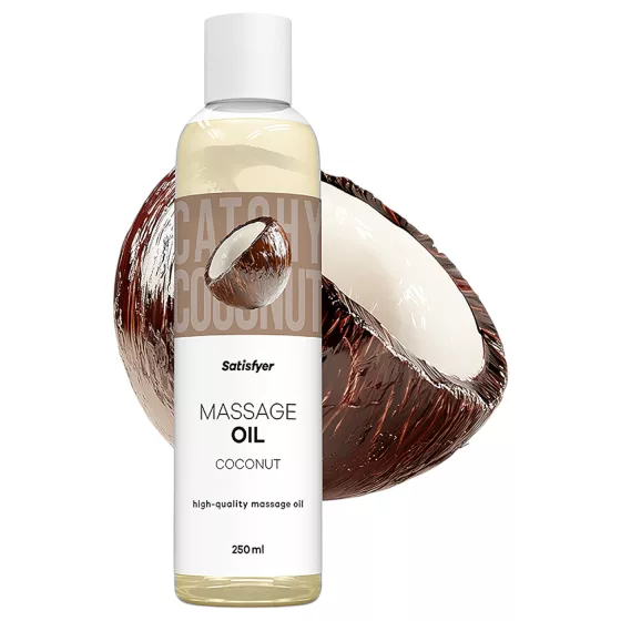 Satisfyer - masážní olej - kokos - 250 ml