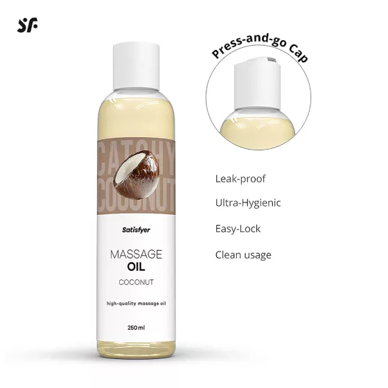 Satisfyer - masážní olej - kokos - 250 ml