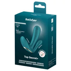   Satisfyer Top Secret+ - nositelný vibrátor se 3 rameny (zelený)