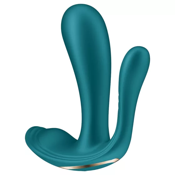Satisfyer Top Secret+ - nositelný vibrátor se 3 rameny (zelený)
