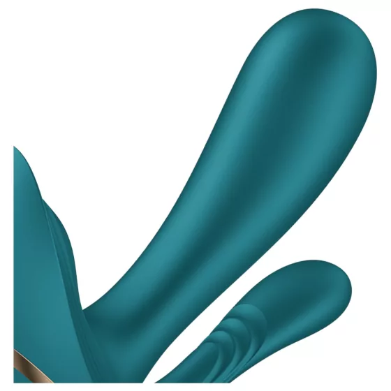 Satisfyer Top Secret+ - nositelný vibrátor se 3 rameny (zelený)