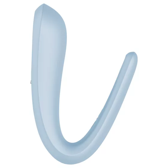 Satisfyer Double Classic - párový vibrátor (modrý)