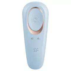Satisfyer Double Classic - párový vibrátor (modrý)