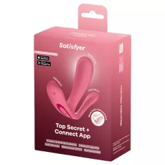   Satisfyer Top Secret+ - nositelný vibrátor na bod G a anální vibrátor (růžový)