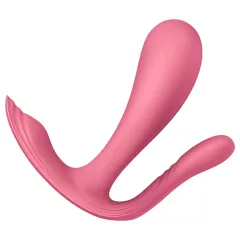   Satisfyer Top Secret+ - nositelný vibrátor na bod G a anální vibrátor (růžový)