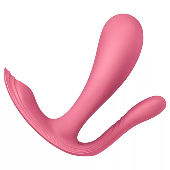 Satisfyer Top Secret+ - nositelný vibrátor na bod G a anální vibrátor (růžový)