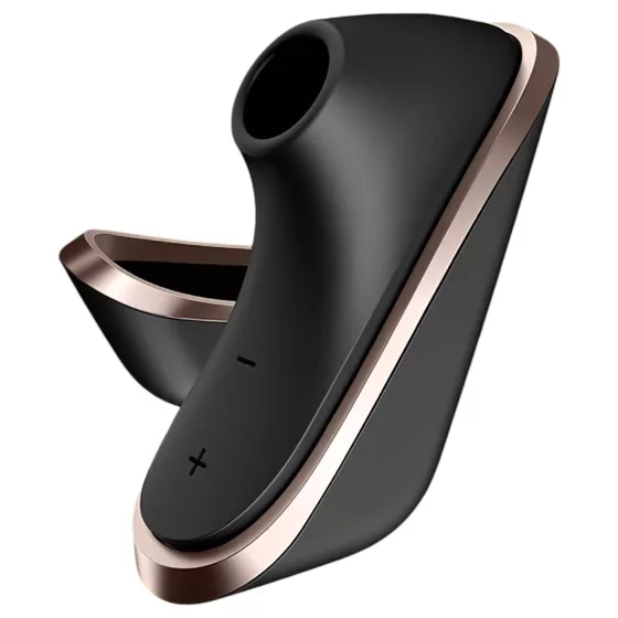 Satisfyer Traveler - stimulátor klitorisu s tlakovými vlnami, akumulátorový (černý)